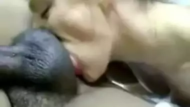 Indian guy getting Blowjob From American Girl