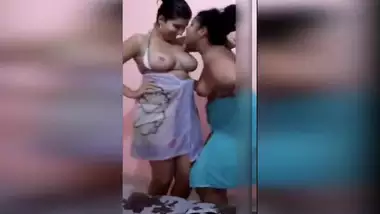 Tiktok indian xxx sex amazing amateur lesbians scene with two busty aunty  indian sex video