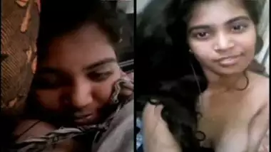 Desi love flirts with online sex fan and shows off XXX boobs for him