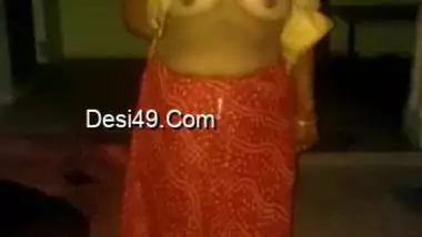 Young man behind camera films how old aunty gets naked before him indian  sex video