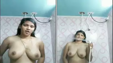 Hotesixe - Indian girl with juicy melons satisfies pussy in the shower room indian sex  video