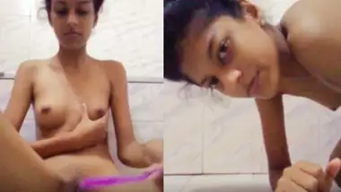 Sex Vido Khat May - Horny desi girl licking pussy juice from floor indian sex video