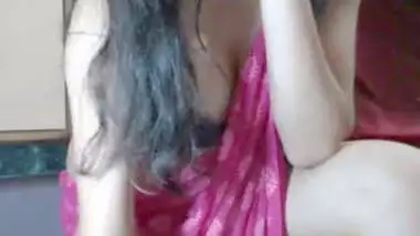 Sexy College Girl wearing scarf dancing