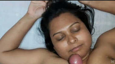 Hubby cum on wife face indian sex video