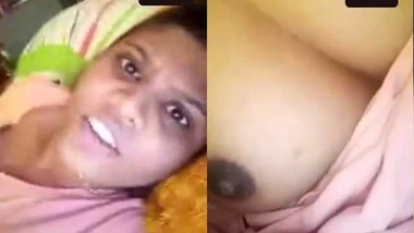 3gkingcom - Desi girl showing her dark nipples on video call indian sex video