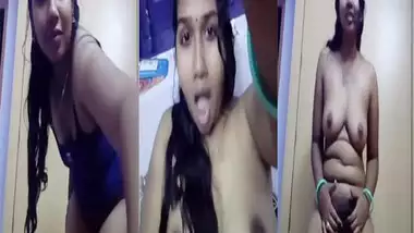 Ranjusex - Sexy desi chubby girl stripteasing nude mms selfie video indian sex video