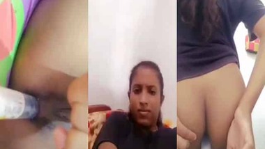 Xxnxdehati - Cute indian teen dildoing asshole on selfie cam indian sex video