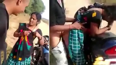 Modi Ji Ka Sex Video - Teen caught having outdoor fun with lover near motorcycle in desi mms clip  indian sex video
