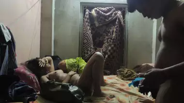Arab Couple In Their Bedroom Enjoying Night Time.