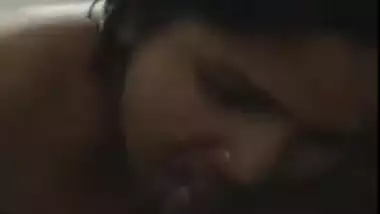 Telugu erotic wife giving blowjob