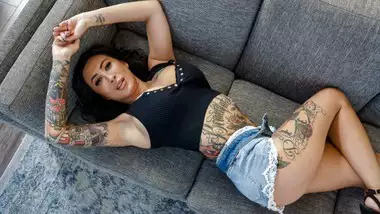 Tattooed Asian Mylf Lily Lane Demonstrates Her Perfect Curves Before Riding Huge Young Cock - Mylf