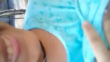 Hot teen showing boobs