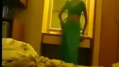 Green saree