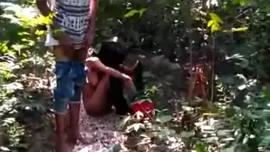 Young lovers caught fucking in the outdoor by local guys