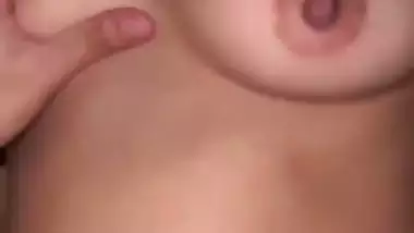 Beautiful nude girl rides on her lover’s dick like a whore