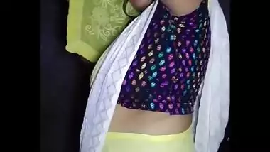 Desi hindu boudi big boos with sharee