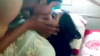 Punjabi girl could not stop kissing her cousin
