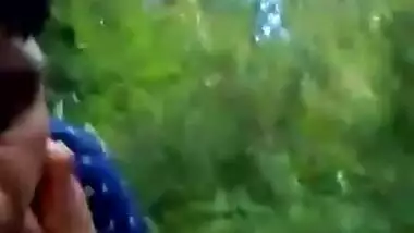 Beautiful girl fucking in jungle