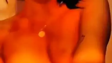 Extremely Sexy Girl Removing Bra Fingering her Pussy & Riding on Dick Moaning Part 2