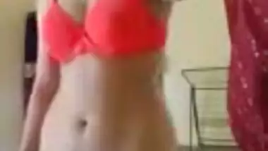 Desi girl just takes off clothes but it's kind of porn for her