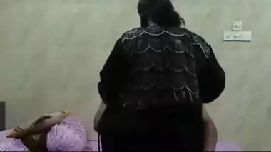Big breast hijab aunty having sex with her lover