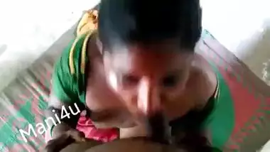 Tamil maid sucking dick of her house owner