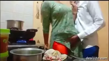 Sex with maid in kitchen always thrilling experience