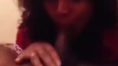 Cute Desi Lankan Girl Sucking Lover Dick