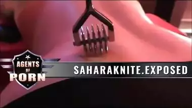 Indian mistress Sahara knite teasing her subs 