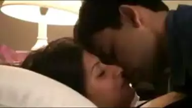 Indian Couple Honeymoon Passionate Kissing And...