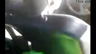 Kashmiri teen college girl boob pressed by cousin in running car