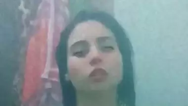 Pakistani girl shower nude bath with boob press