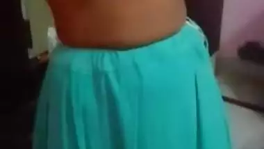 Innocent Desi Girl Pressing Boobs