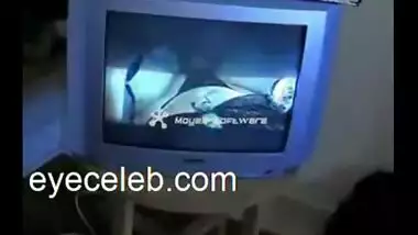 she sex in room of tv so hot