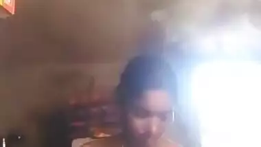 Desi village girl showing her boobs selfie cam video