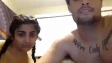 Cute NRI couple sexy sex in bedroom recorded on cam