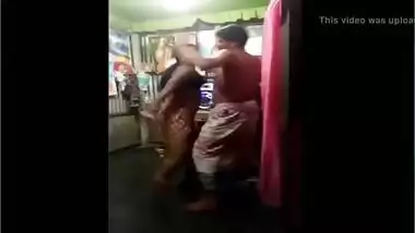 Indian village milf dance with her husband...