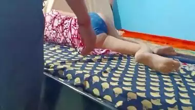 Husband pulls down panties of sleeping Desi to fuck XXX hollow