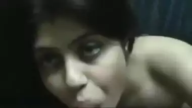 Gorgeous bengali babe with beautiful eyes sucking cock and teasing with niples play