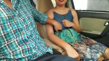 Indian Cute Teen Finger Fucked By her StepDad While Driving!!