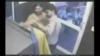 Girl Opening Brazer In ATM Room