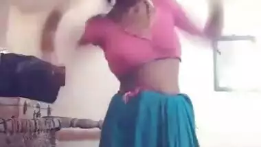 Village wife Changing Dress Infornt of Camera