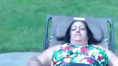 Me and My XXX BUSTY 50yo Desi Aunty FWB At The Pool