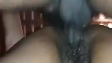 Nice view of fucking a fatty pussy and cumming