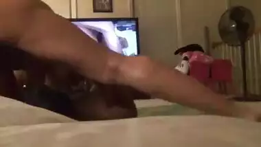 Indian couple sex while watching porn