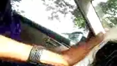 Tamil maid feeling dick in car