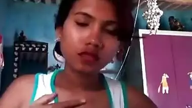 Sexy Bhojpuri boob show solo selfie video