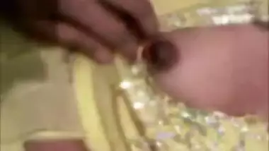 Playing with the nipples of the sexy Telugu cousin