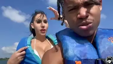 lil d klaps Valerie kay on a jetski