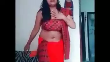 Female performs an Indian sex belly dance in a XXX manner on camera
